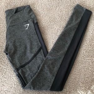 Gymshark Simply Mesh Leggings - Charcoal Marl